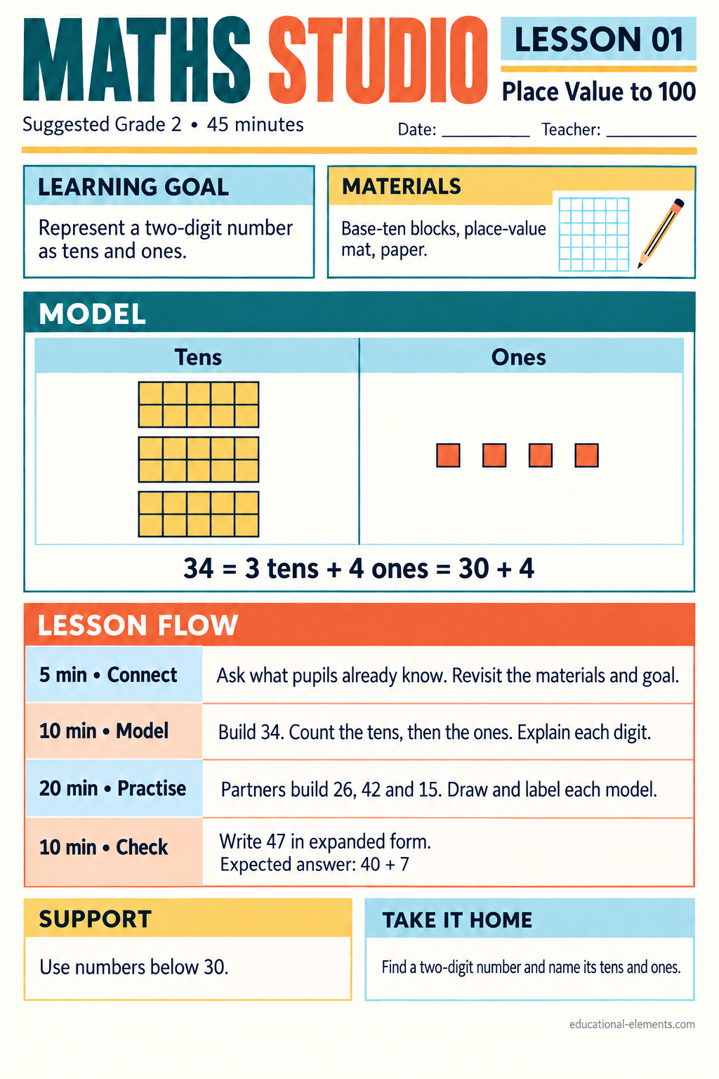 Preview of Maths Studio Lesson Plans